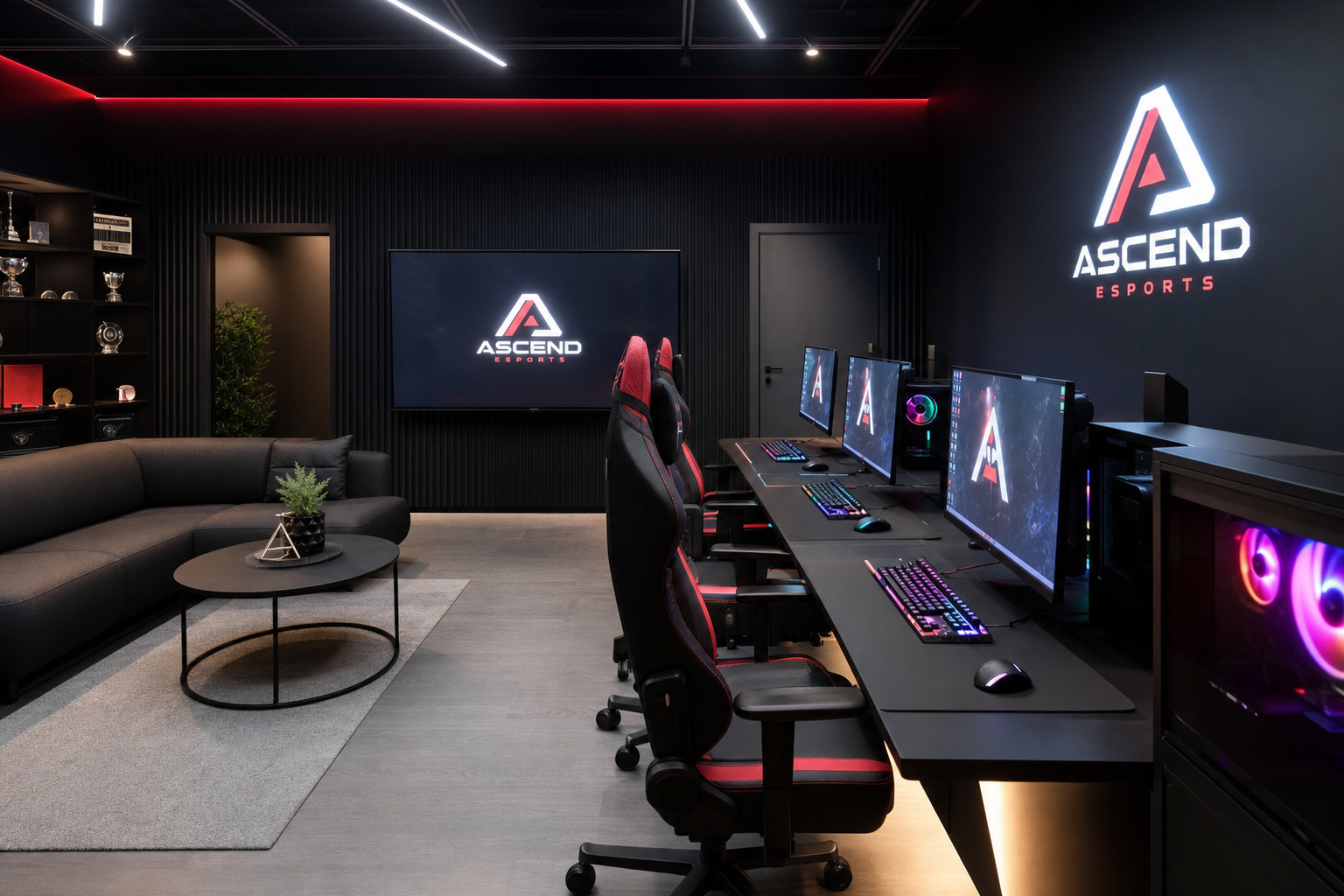CyberZones team gaming setup